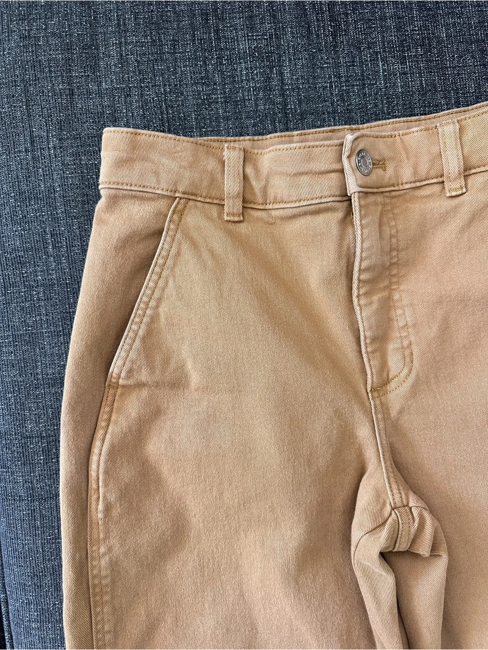 Everlane Barrel Pants Women’s 4 Tan Camel Organic Cotton High Rise